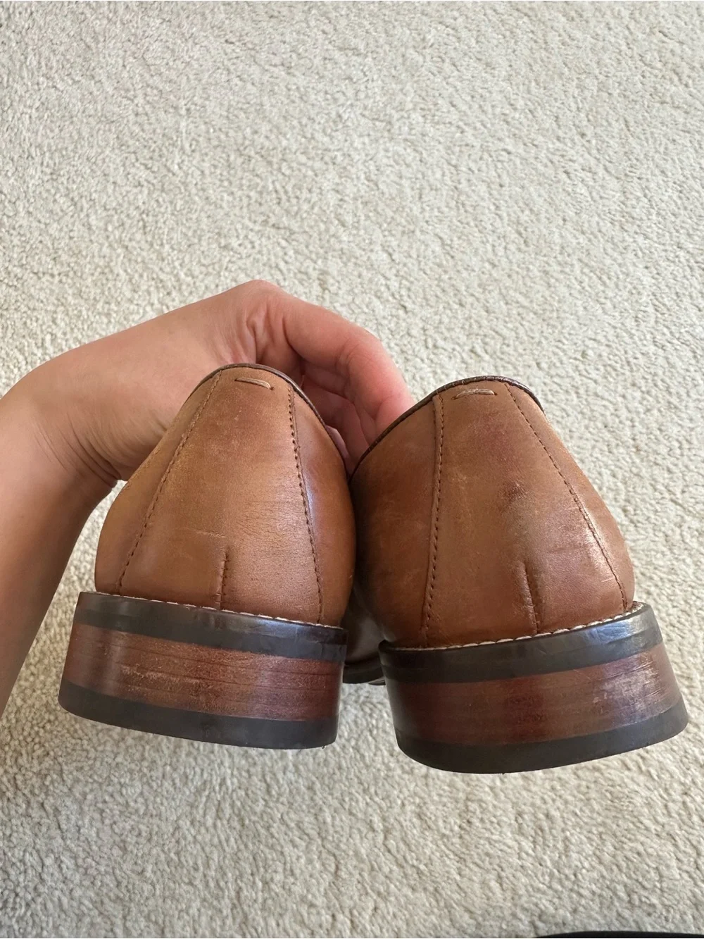Cole Haan Grand OS Brown Tan Leather Oxford Dress Shoes Men's Size 9.5 M C25811